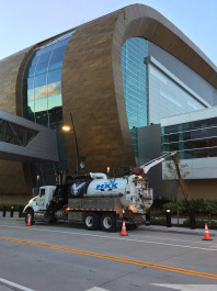 Fiserv Forum, excavation for sign base - Milwaukee, WI